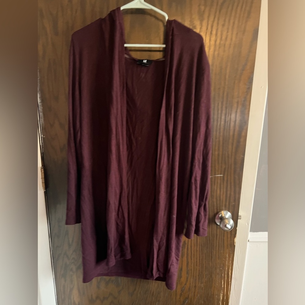 Maroon cardigan, XL